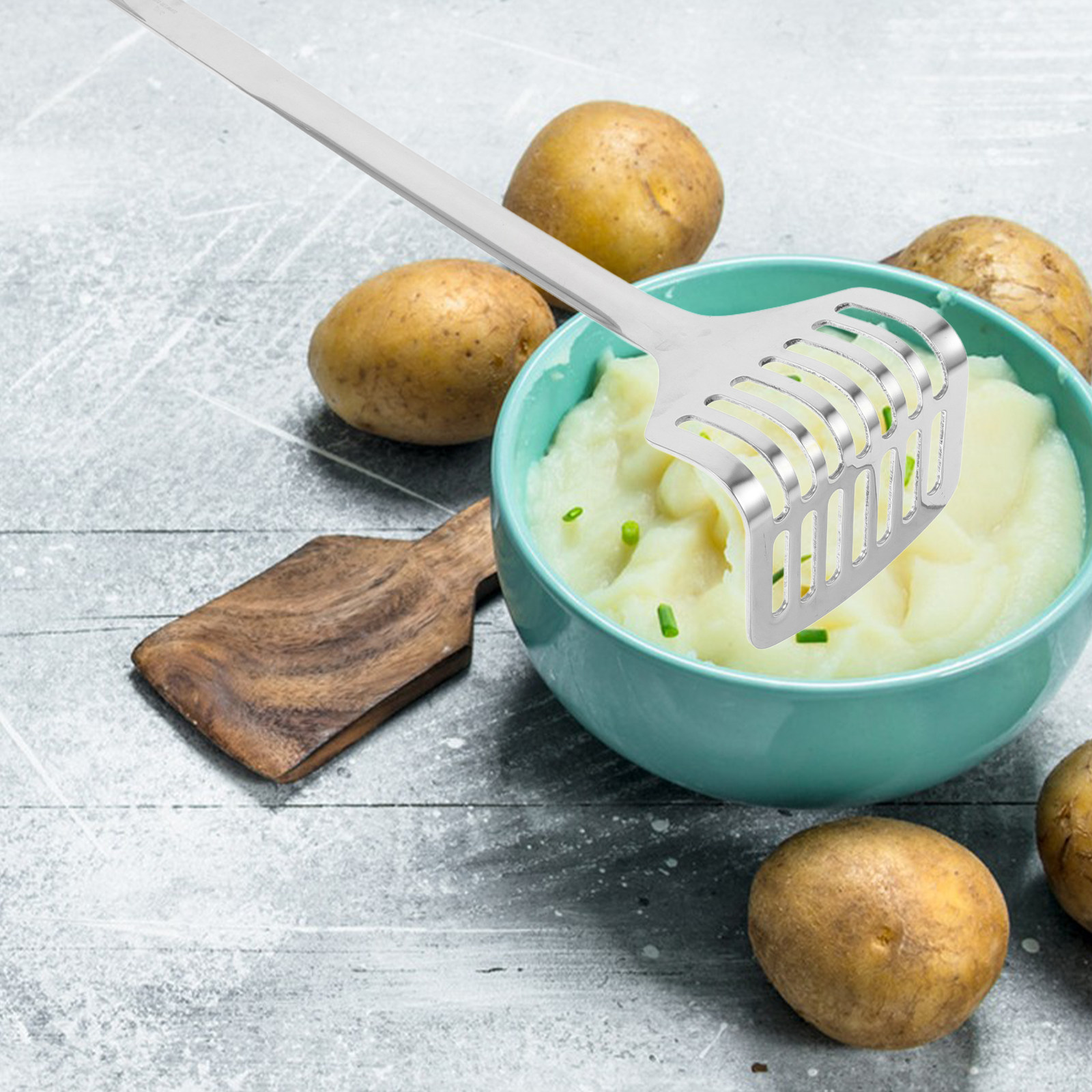 Baby Food Avocado - عصارة بطاطس يدوية من الفولاذ المقاوم