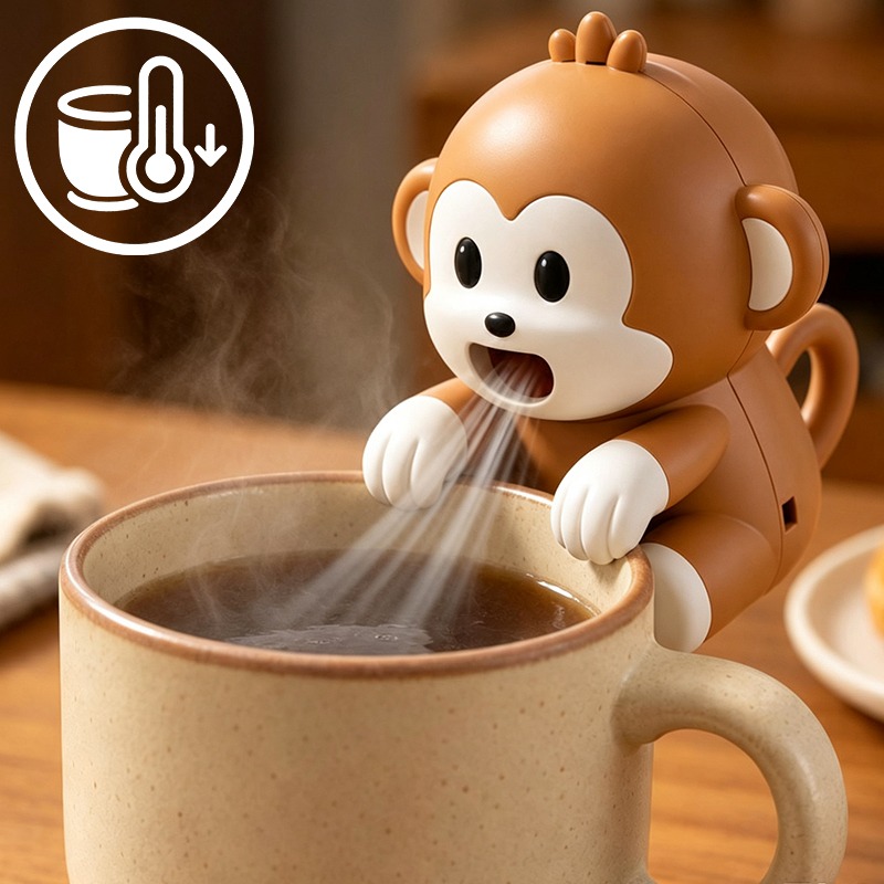 Baby Food Kids - مروحة تبريد طعام محمولة على شكل