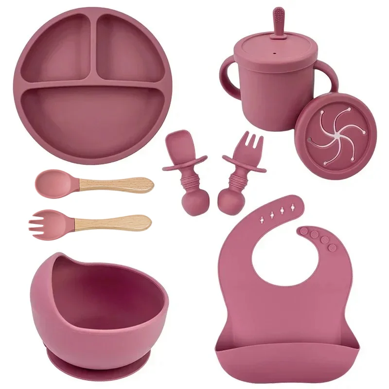 Baby Food Kit - الغذاء الصف سيليكون الطفل طقم أطباق