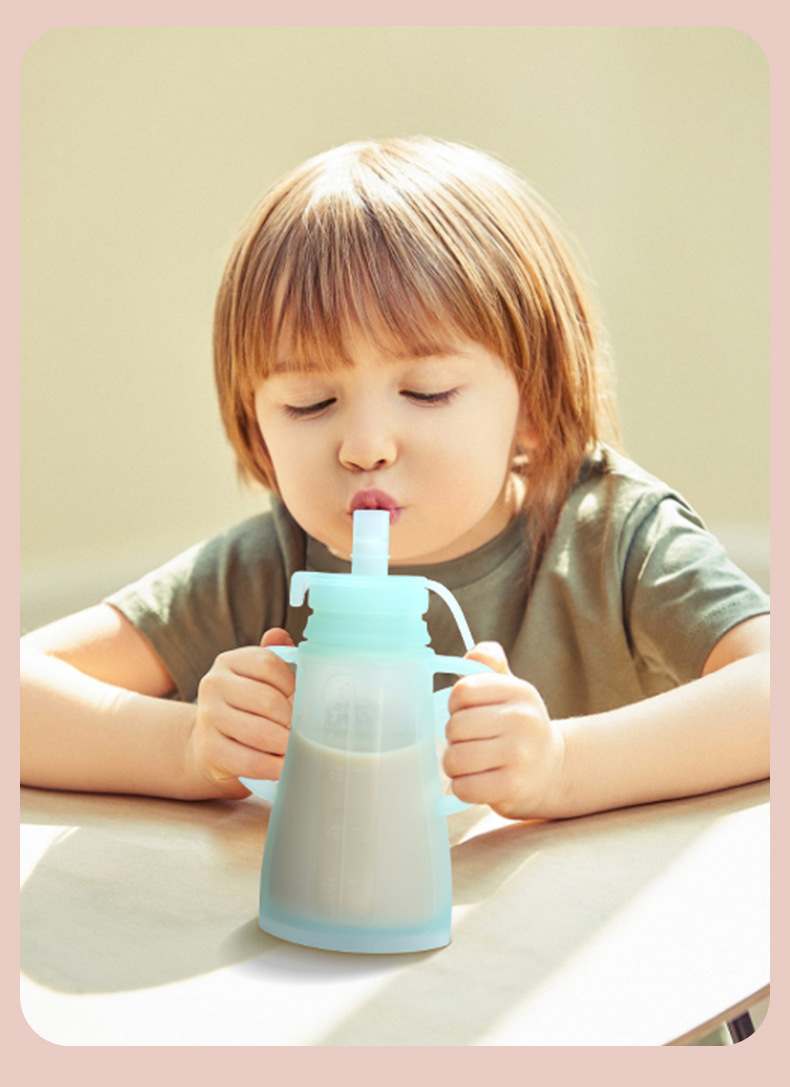 Baby Food Reusable Pouches - حقيبة تخزين حليب الأم الجديدة القابلة