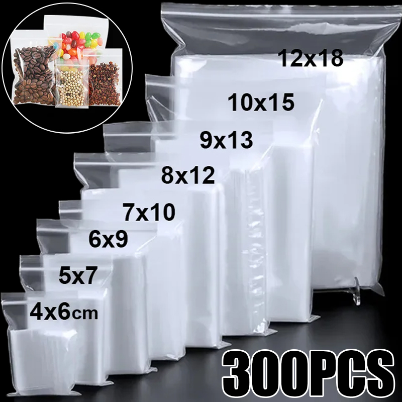 Food Pouch Reusable - أكياس تخزين بلاستيكية شفافة سميكة ذاتية