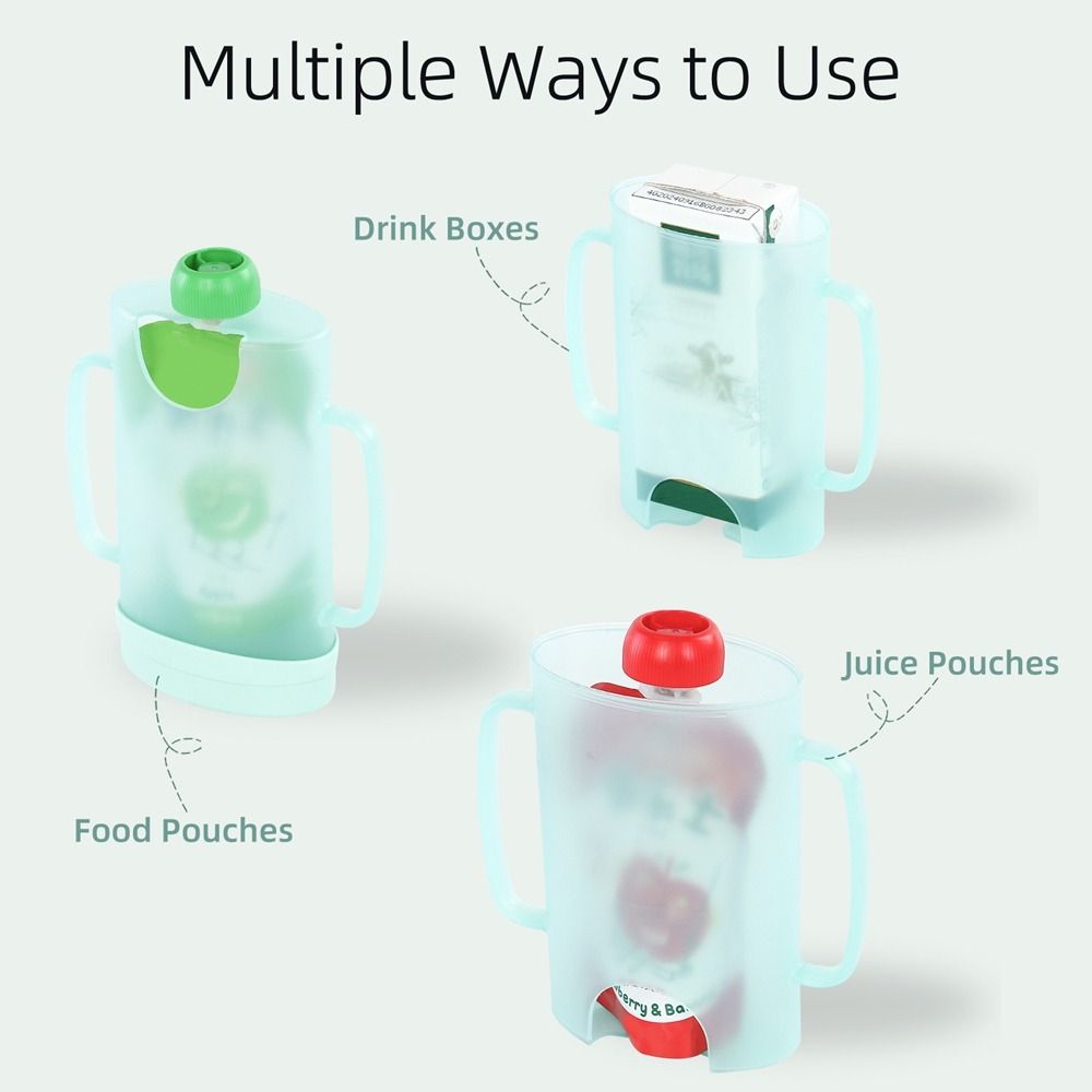 Baby Food Reusable Pouches - حامل أكياس بلاستيكية قابلة للضغط، حامل