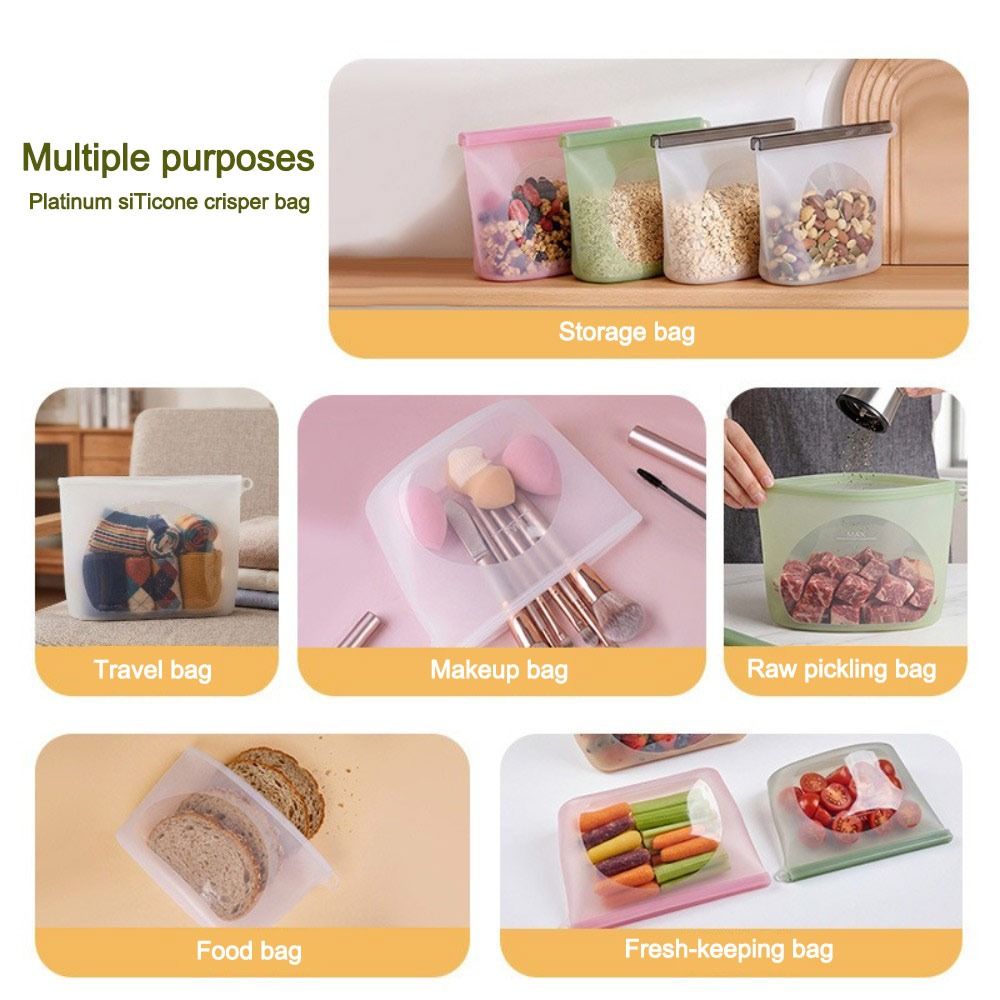 أكياس سيليكون لحفظ الطعام مقاو - مراجعة Food Pouch Reusable وسعره