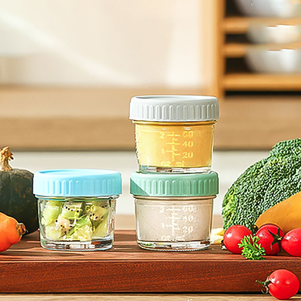 6 قطعة برطمان طعام للأطفال زجا - مراجعة Baby Food Glass Containers وسعره