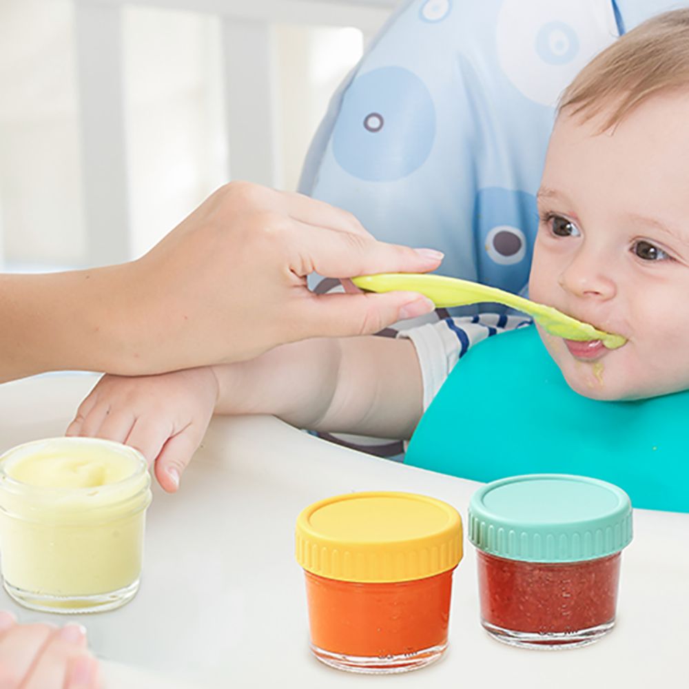 6 قطعة برطمان طعام للأطفال زجا - مراجعة Baby Food Glass Containers وسعره