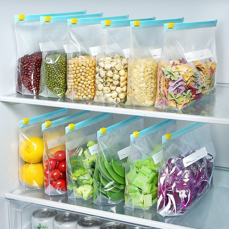 100 قطعة أكياس تخزين المواد ال - مراجعة Food Pouch Reusable وسعره