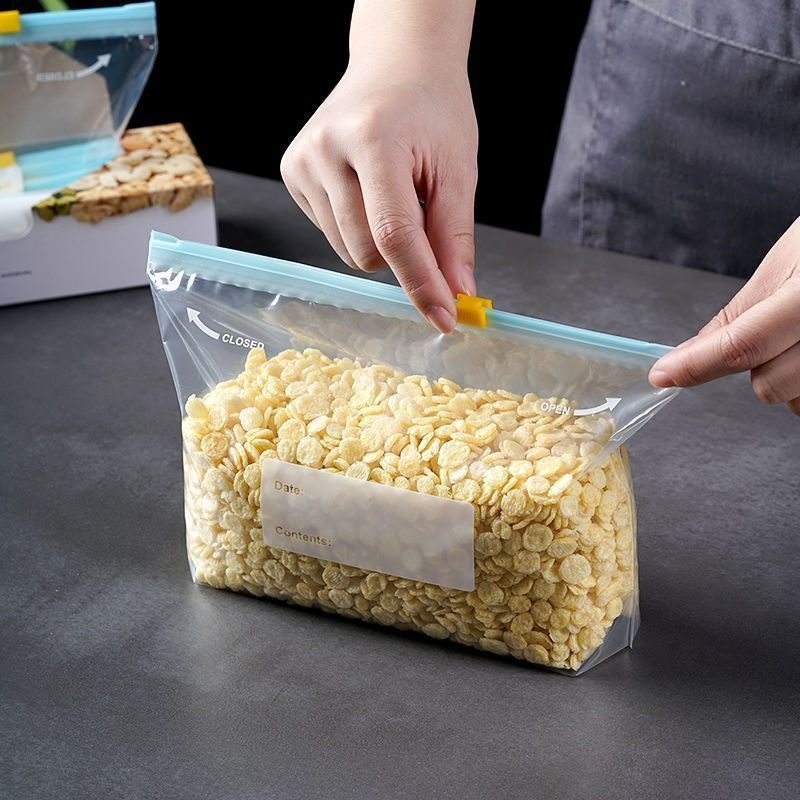 100 قطعة أكياس تخزين المواد ال - مراجعة Food Pouch Reusable وسعره