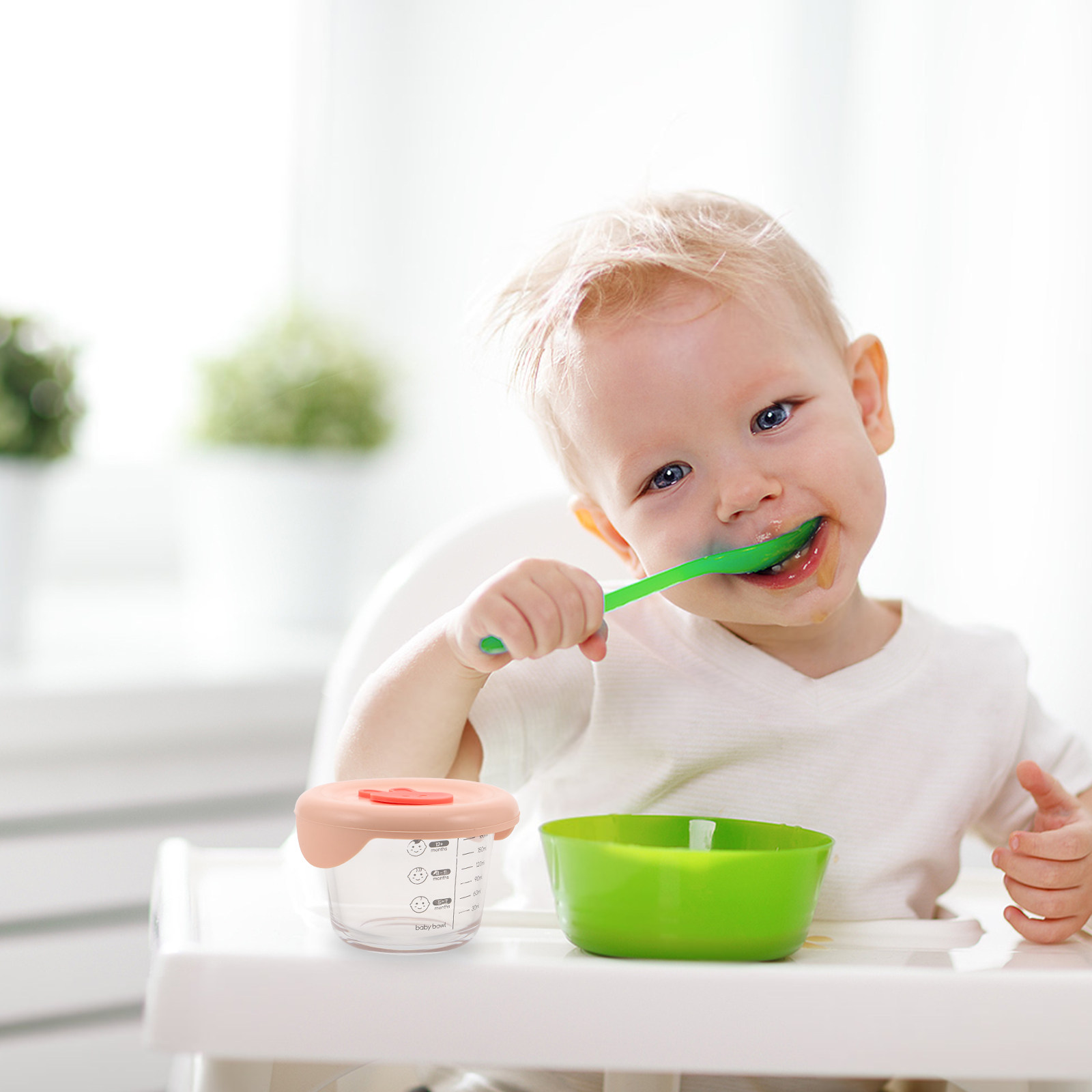 حاويتان زجاجيتان لتخزين طعام ا - مراجعة Baby Food Glass Containers وسعره