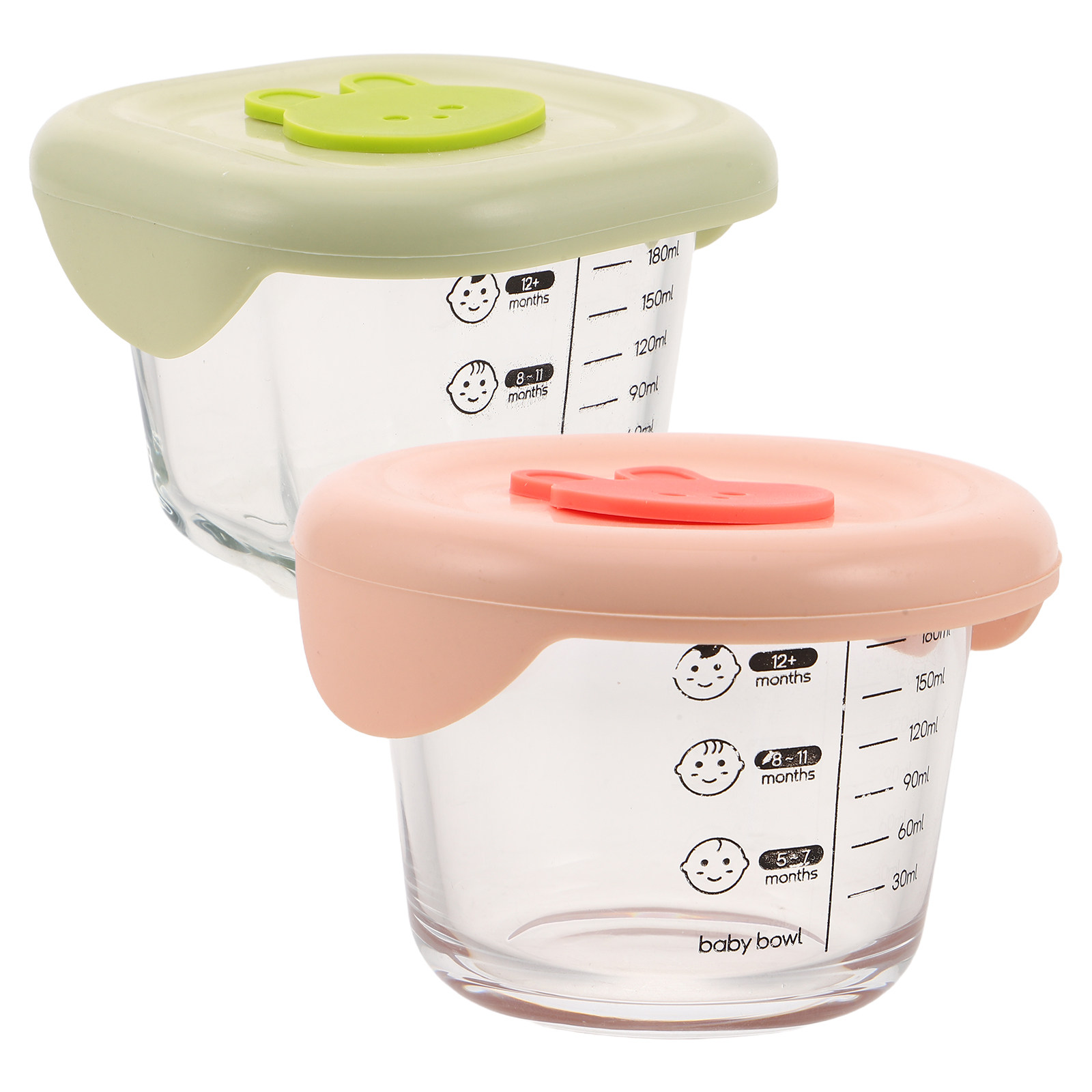 حاويتان زجاجيتان لتخزين طعام ا - مراجعة Baby Food Glass Containers وسعره
