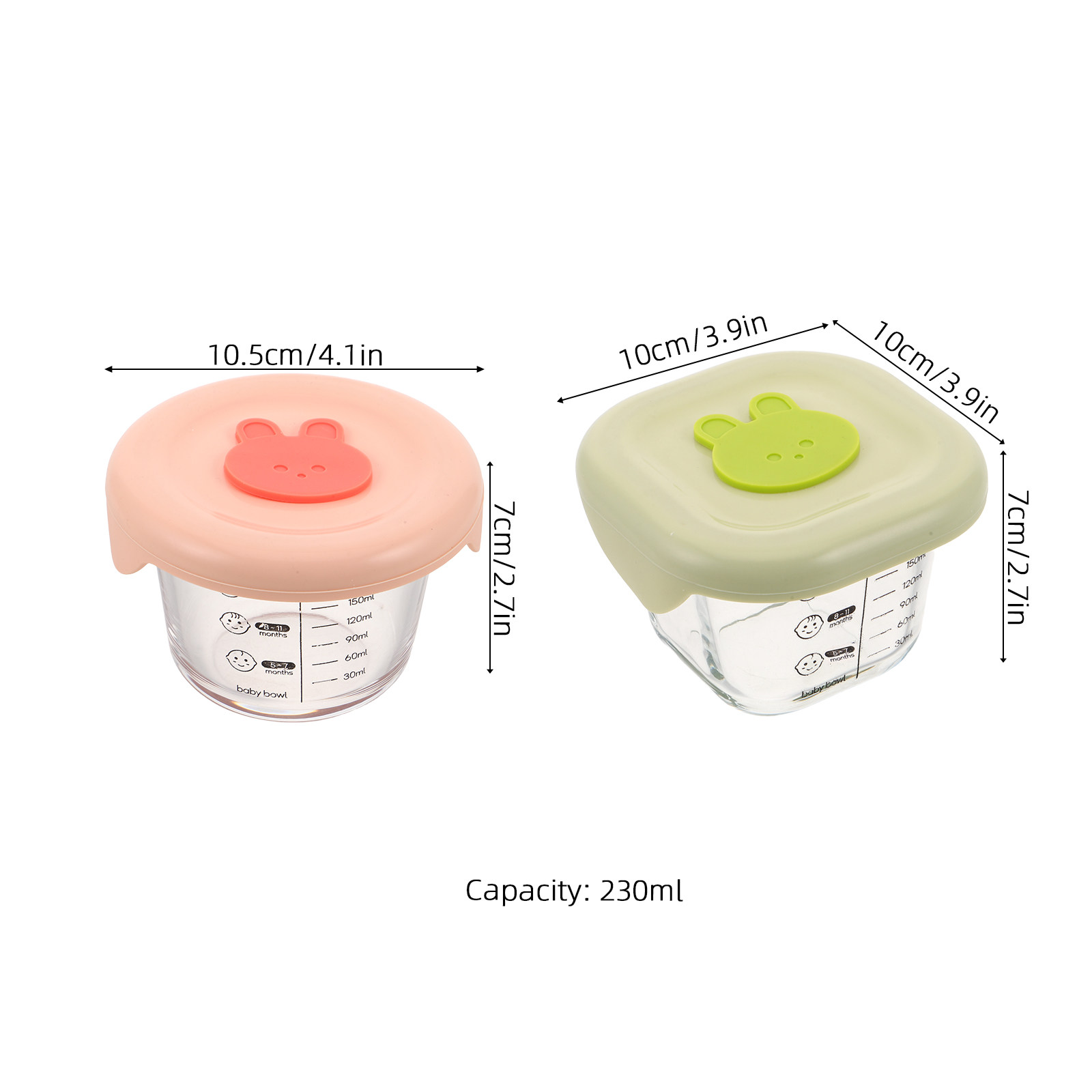 حاويتان زجاجيتان لتخزين طعام ا - مراجعة Baby Food Glass Containers وسعره
