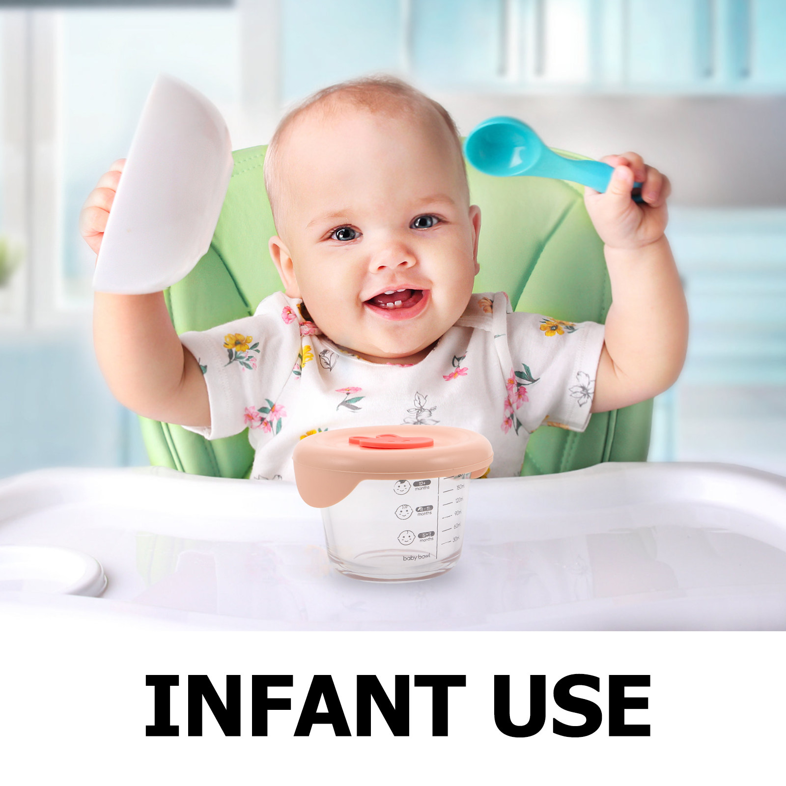 حاويتان زجاجيتان لتخزين طعام ا - مراجعة Baby Food Glass Containers وسعره