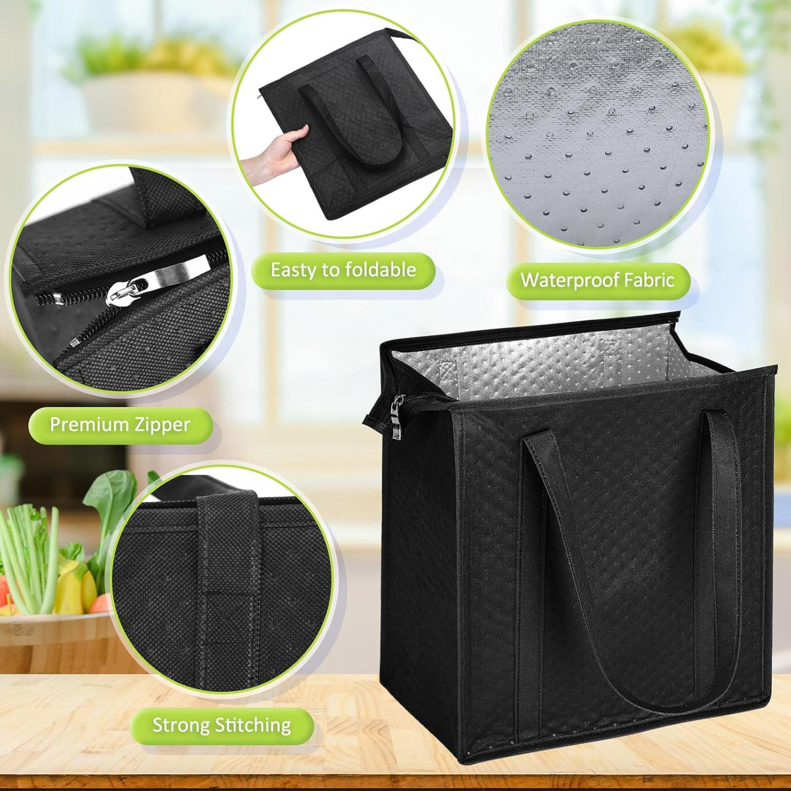 حقيبة حرارية كبيرة السعة مانعة - مراجعة Food Pouch Reusable وسعره