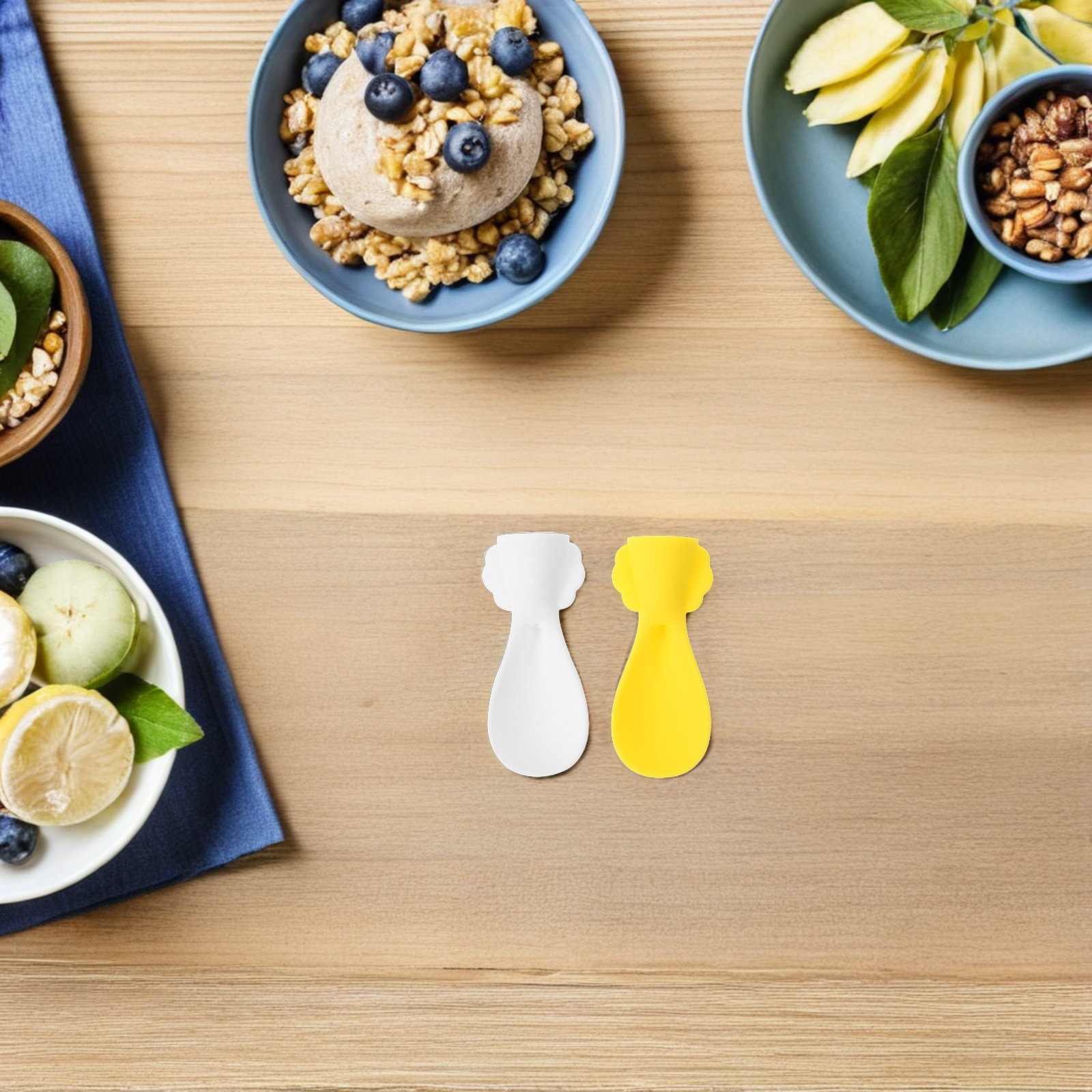 4 قطع ملاعق سيليكون لتغذية الأ - مراجعة Baby Food Reusable Pouches وسعره
