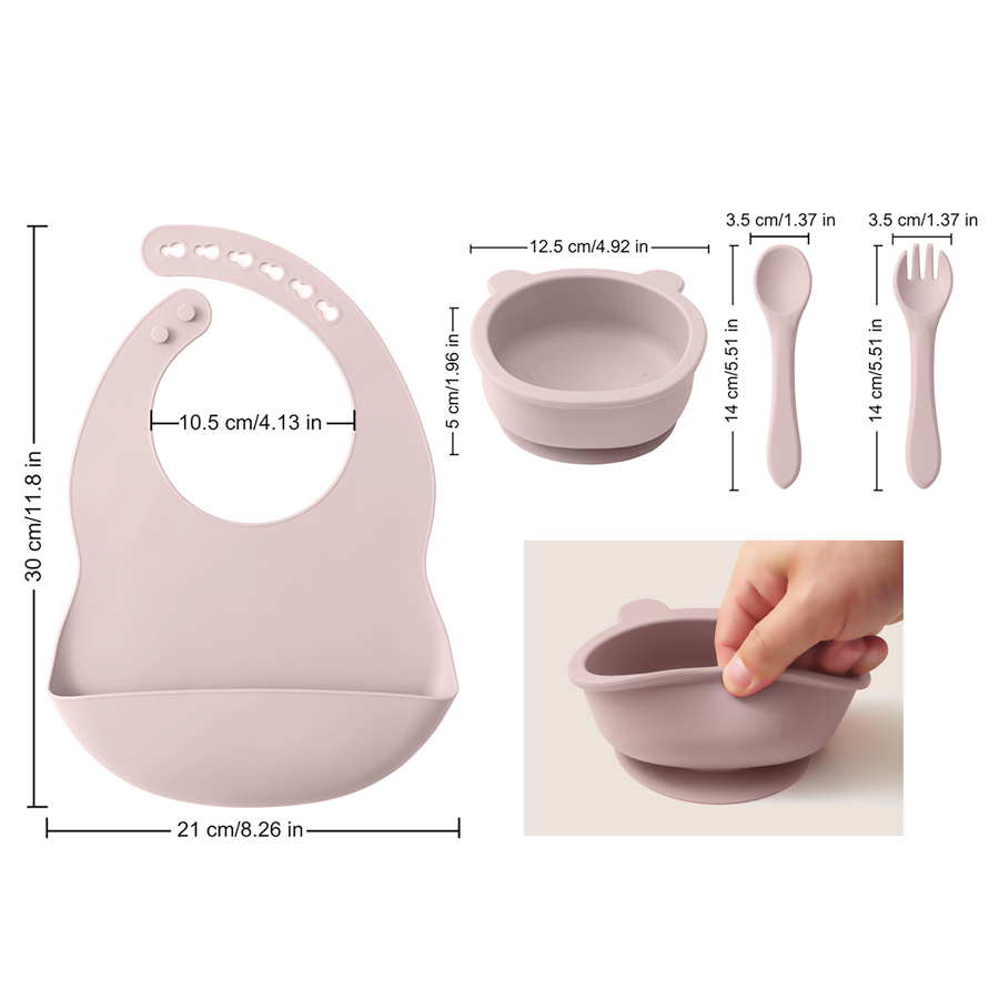 أدوات مائدة من السيليكون للأطف - مراجعة Baby Food Kit وسعره